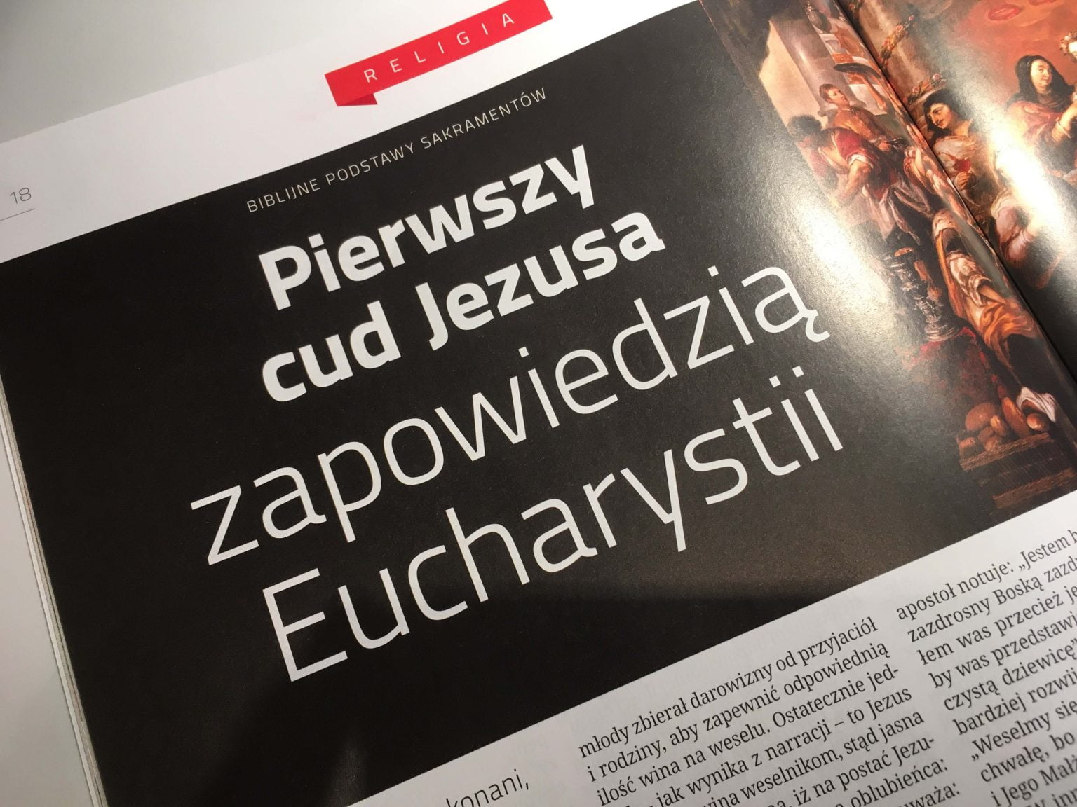 Pierwszy Cud Jezusa Zapowiedzią Eucharystii - VERBUM DOMINI LUMEN VITAE